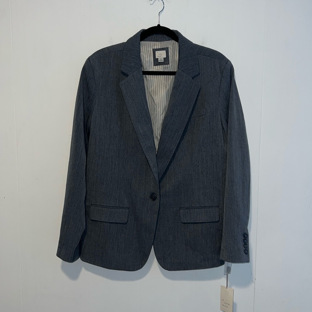 NWT A New Day Women’s Heather Gray Blazer 1085
